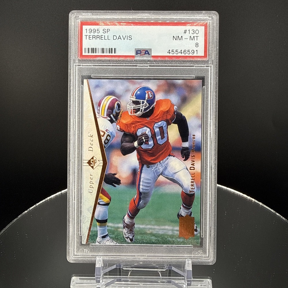 1995 Upper Deck SP #130 Terrell Davis Rookie PSA 8 NM-MT Denver Broncos